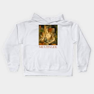 Tea Time by Jean Metzinger Kids Hoodie